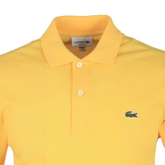 Lacoste Mens Yellow L1212 Plain Polo Shirt main image