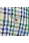 Gant Mens Green Gant Basil Green  P.S. Sport Poplin LS Small Check Shirt
