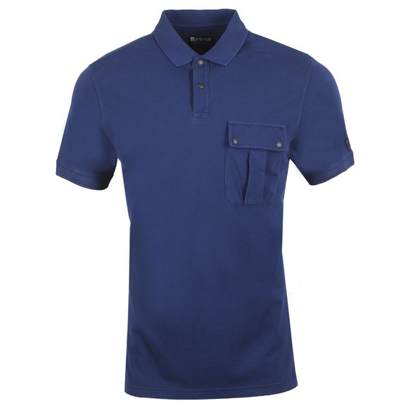 Barbour International Mens Blue Pocket Polo Shirt main image