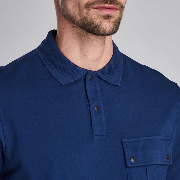 Barbour International Mens Blue Pocket Polo Shirt main image