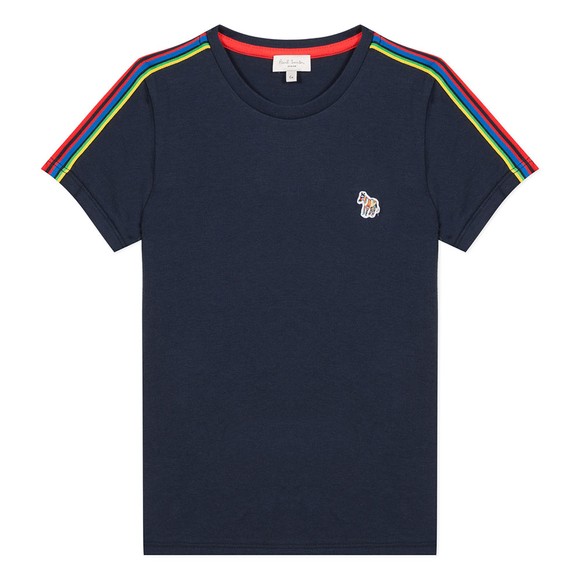 Paul Smith Junior Boys Blue Aaron Shoulder Detail T-Shirt main image