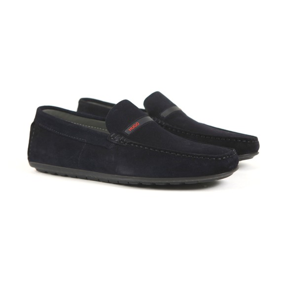 HUGO Mens Blue Dandy Suede Loafer main image