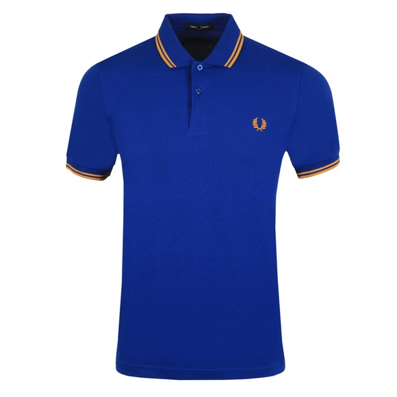Fred Perry Mens Blue Twin Tipped Polo Shirt #1