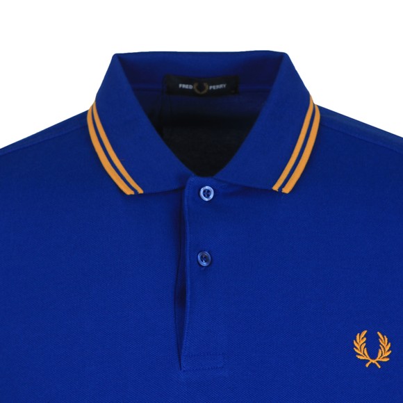 Fred Perry Mens Blue Twin Tipped Polo Shirt #2