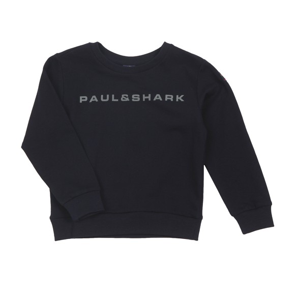 Paul & Shark Cadets Boys Blue Reflective Roundneck Sweatshirt main image