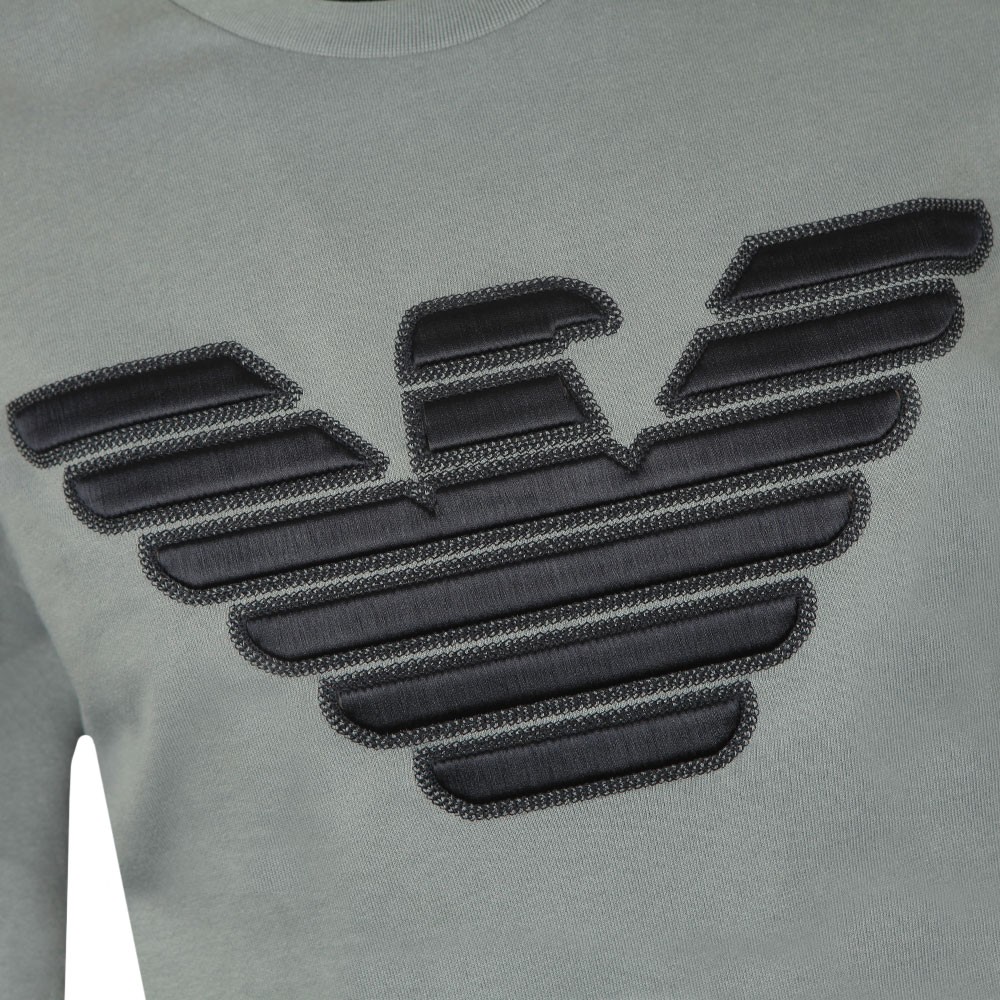 Emporio Armani Large Stitch Embossed Logo Sweatshirt