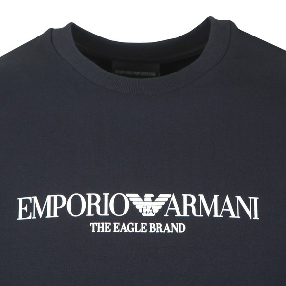 Emporio Armani Mens Blue The Eagle Brand Sweatshirt main image