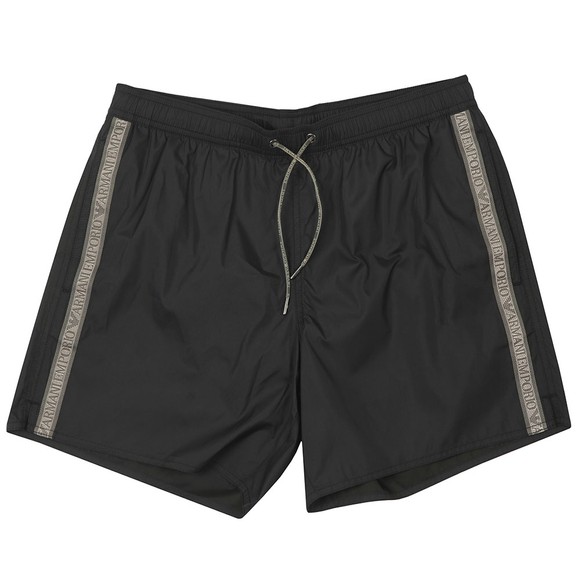 Emporio Armani Mens Black Small Taped Logo Swim Short main image