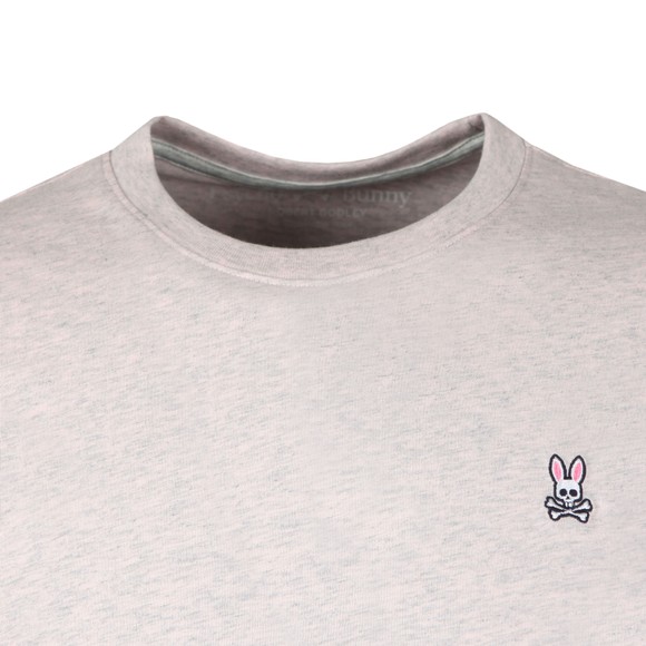 Psycho Bunny T-Shirt Uomo In Puro Cotone Pima - Girocollo, Bianca, Taglia XXL, Con Ricamo Coniglietto
