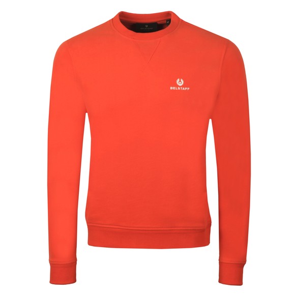 Belstaff Mens Orange Small Logo Sweatshirt #1