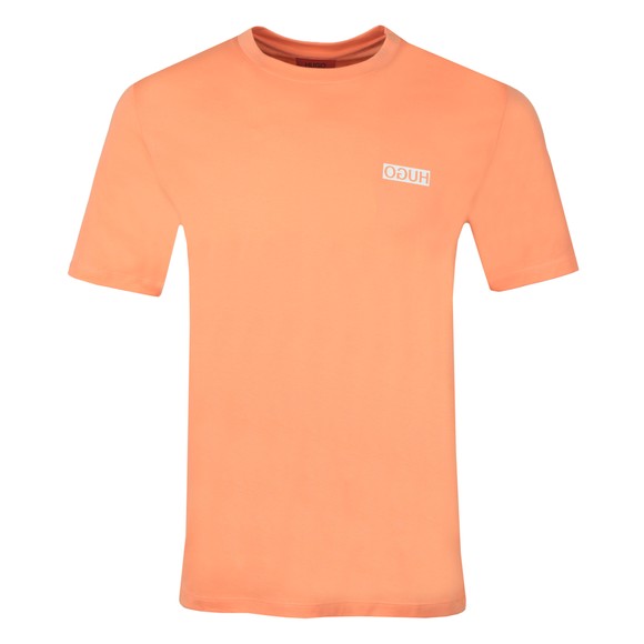 HUGO Mens Pink Durned202 T Shirt #1