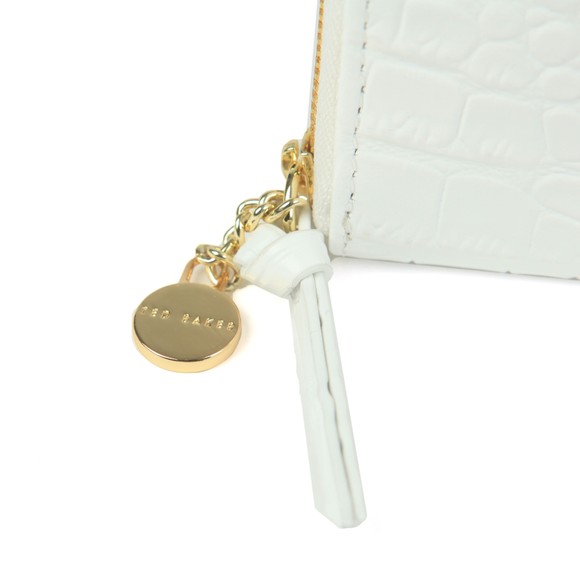 Ted Baker Womens White Stamoo Exotic Effect Zip Around Mini Purse #2