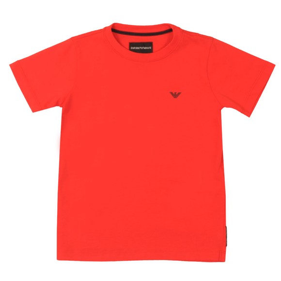 Emporio Armani Boys Red Boys Small Logo T Shirt main image