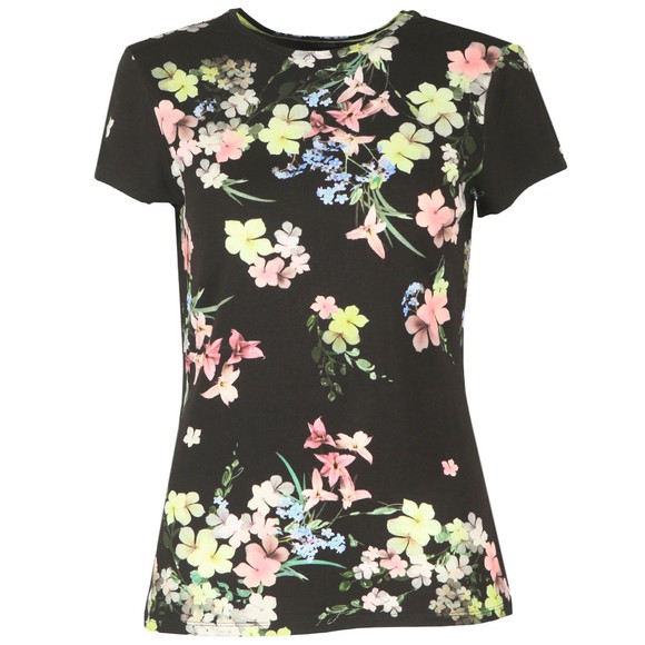 Ted Baker Womens Black Aliey Pergola Printed T-Shirt #1