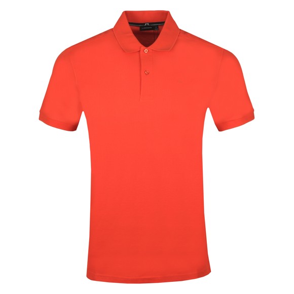 J.Lindeberg Mens Red Troy Clean Pique Polo Shirt main image