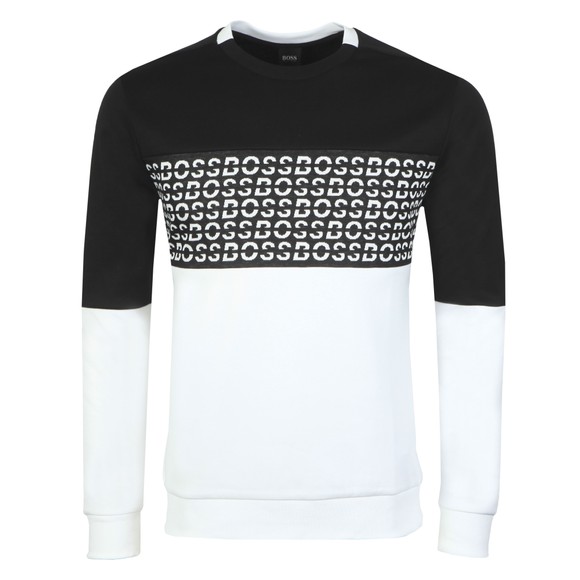 BOSS Mens Black Athleisure Salbo Iconic Sweatshirt main image