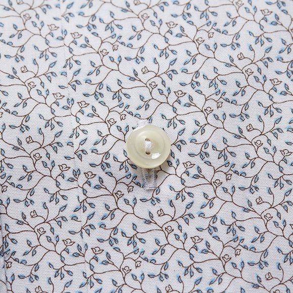 Eton Mens White Micro Floral Shirt #3