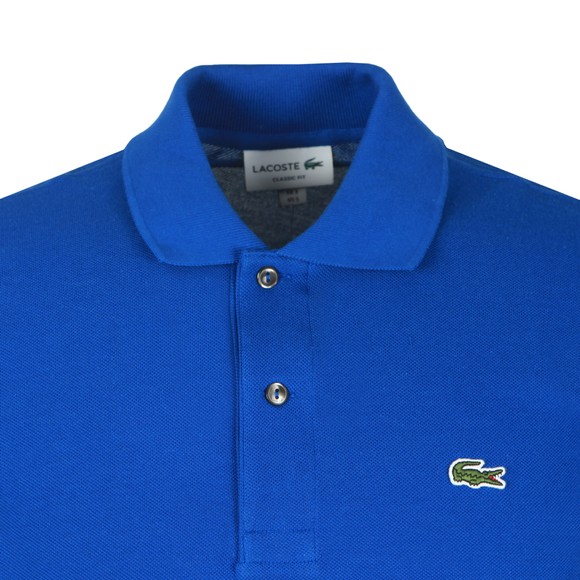 Lacoste Mens Blue L1212 Plain Polo Shirt main image