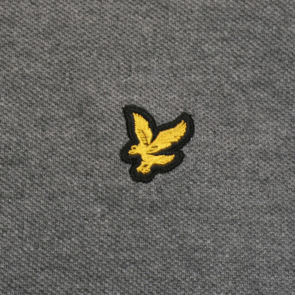 Lyle & Scott Mens Grey Plain L/S Polo main image