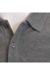 Lyle & Scott Mens Grey Plain L/S Polo