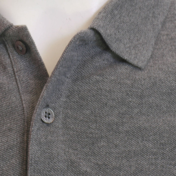Lyle & Scott Mens Grey Plain L/S Polo main image