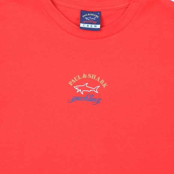 Paul & Shark Cadets Boys Red Chest Logo T Shirt main image