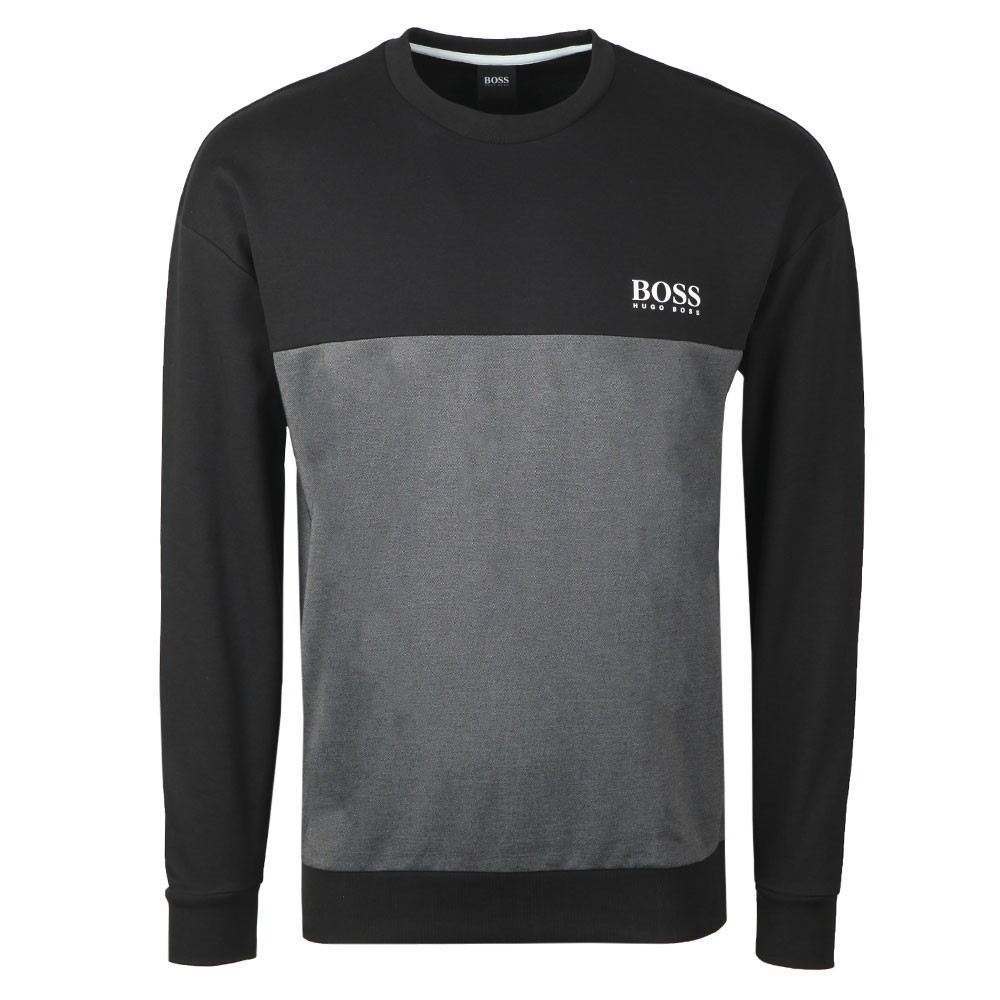 Boss bodywear logo crew sweatshirt clearance