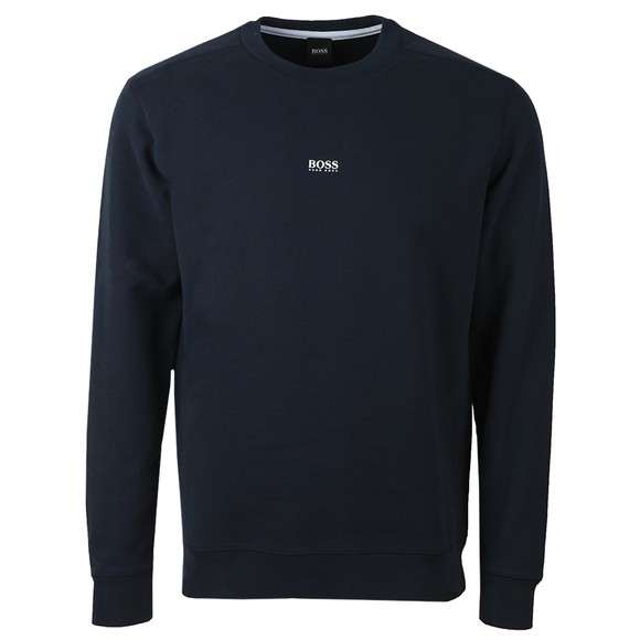 BOSS Mens Blue Casual Weevo Sweatshirt #1
