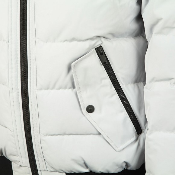 Moose Knuckles Mens Grey Rocher Bomber Jacket #4