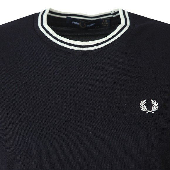 Fred Perry Womens Blue Twin Tipped Pique T-Shirt main image