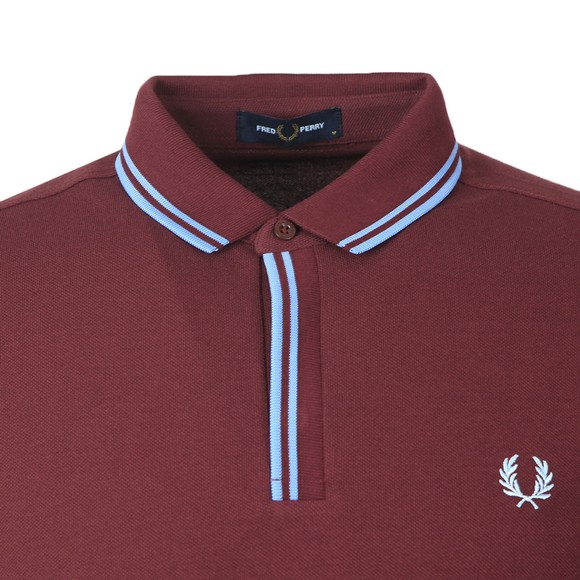 Fred Perry Mens Brown Tipped Placket Polo Shirt #2