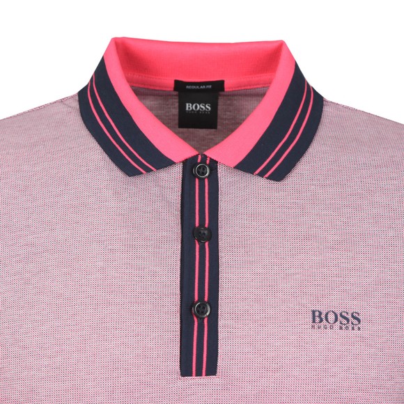 BOSS Mens Pink Athleisure Paddy 2 Polo Shirt main image