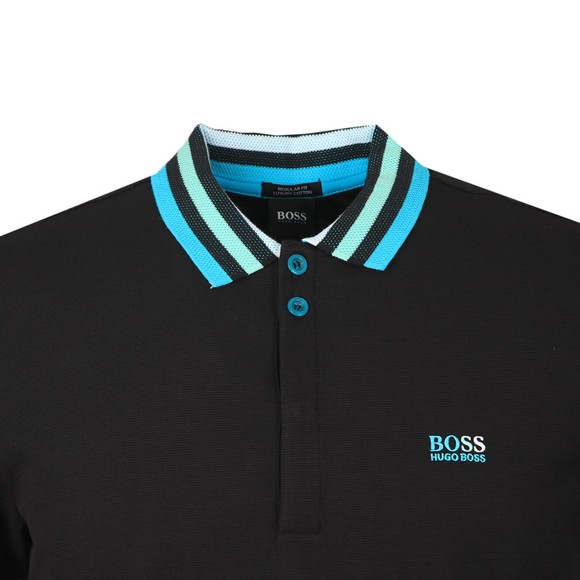 BOSS Mens Black Athleisure Paddy 1 Polo Shirt #2