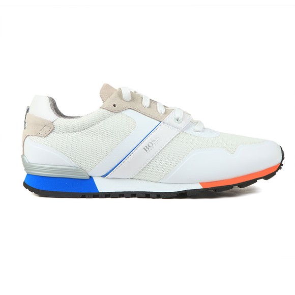 BOSS Mens White Parkour Runner 3 Colour Trainer #1