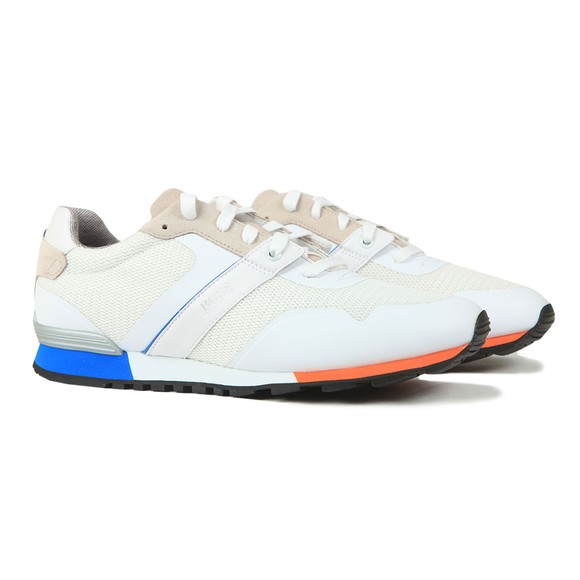 BOSS Mens White Parkour Runner 3 Colour Trainer #2