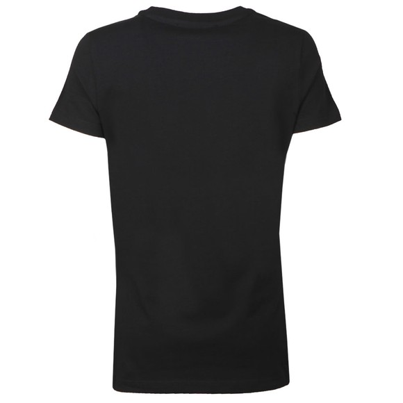 Love Moschino Womens Black Circle Logo T-Shirt main image