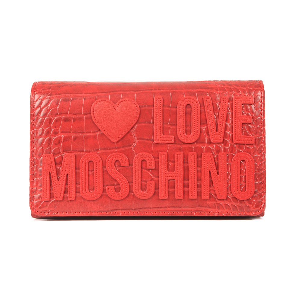 Love Moschino Croco Clutch Bag Oxygen Clothing