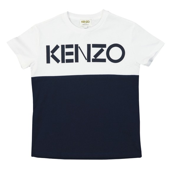 Kenzo Kids Boys Blue Colour Block Sport Line T Shirt main image