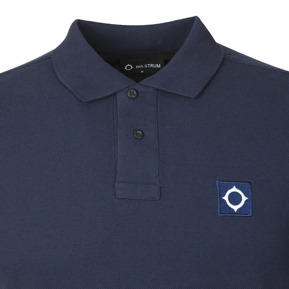 Ma.Strum Mens Blue Pique Polo Shirt #2