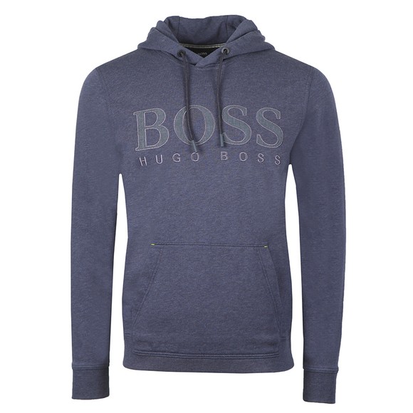 BOSS Mens Blue Casual Wetzand Hoody #1