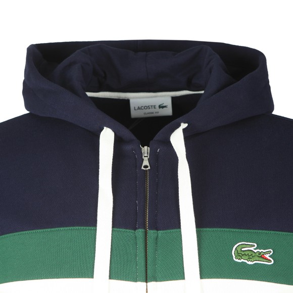 Lacoste Mens Multicoloured SH2176 Colourblock Zip Hoody main image