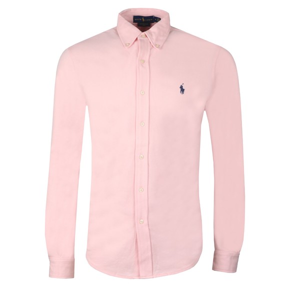 Polo Ralph Lauren Mens Pink Featherweight Mesh Shirt main image