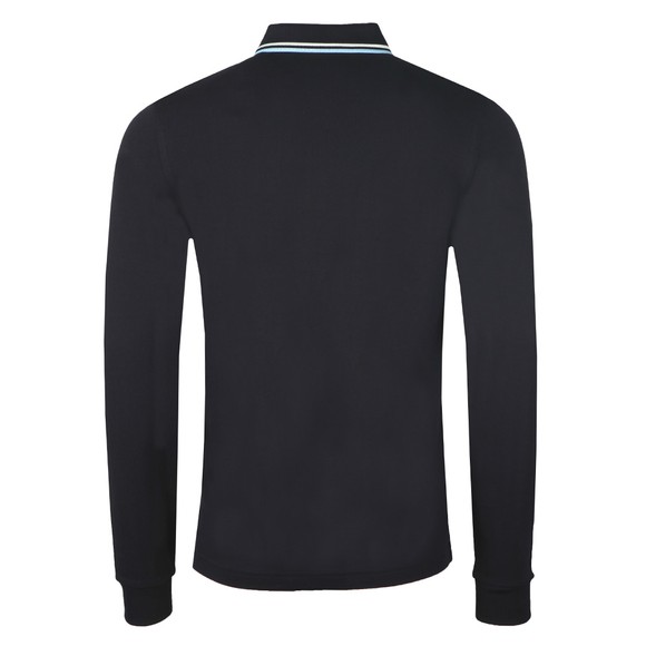 Fred Perry Mens Blue L/S Tipped Polo Shirt #3