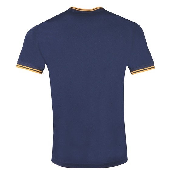 Fred Perry Mens Blue Twin Tipped T-Shirt #3