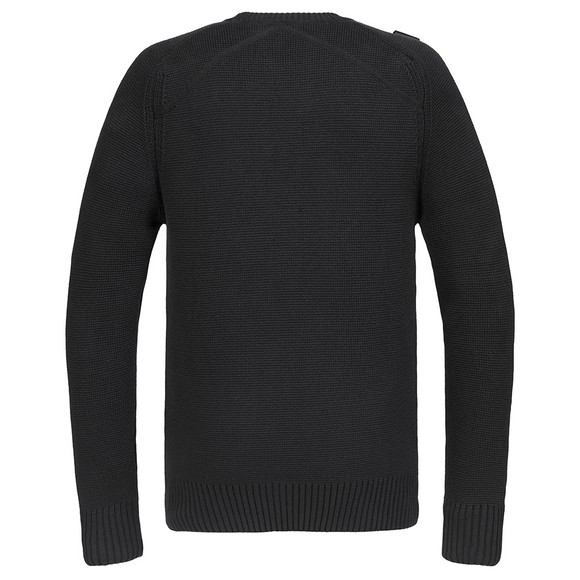Ma.Strum Mens Black Milano Crew Jumper #2