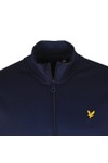 Lyle & Scott Mens Blue Geo Panel Zip Through Sweatshirt