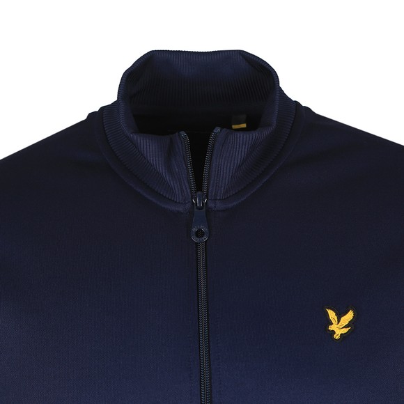 Lyle & Scott Mens Blue Geo Panel Zip Through Sweatshirt main image