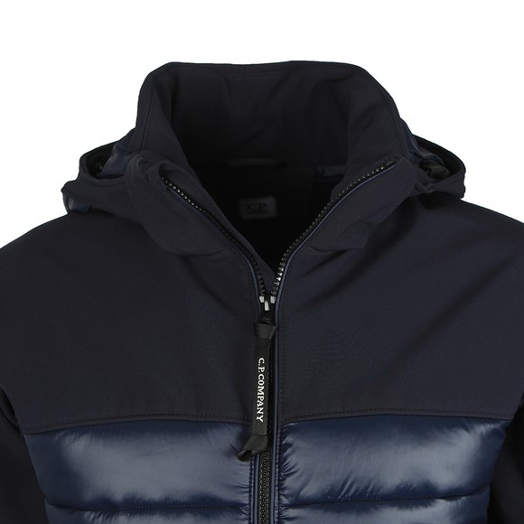 C.P. Company Mens Blue Mixed Fabric Shell Jacket #2