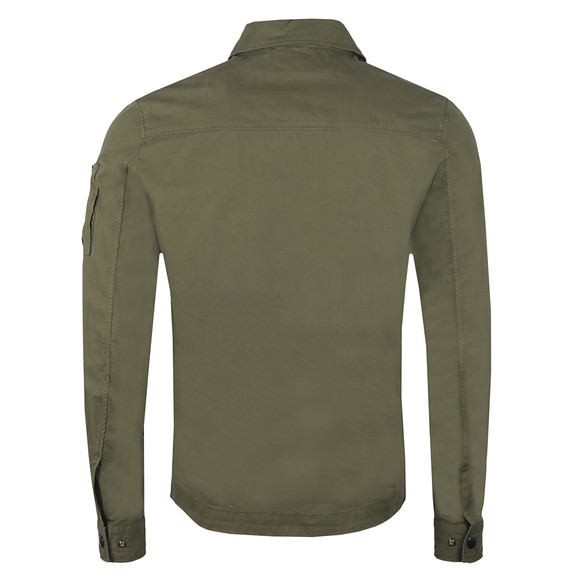 C.P. Company Mens Green Pocket Detail Zip Overshirt main image