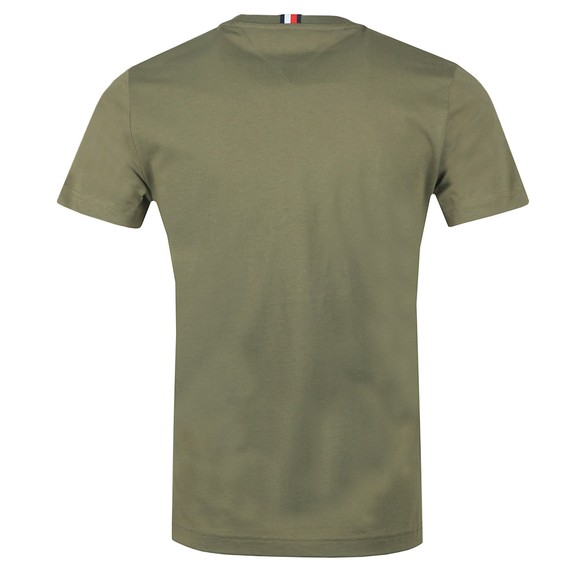 Tommy Hilfiger Mens Green Flag T-Shirt main image